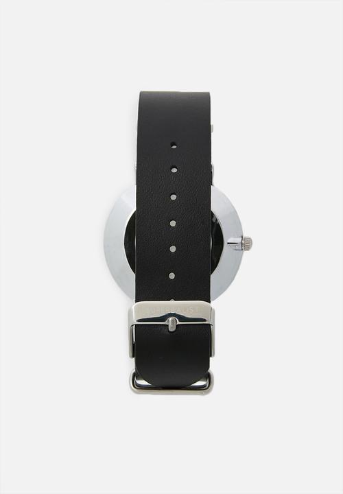 Superbalist - Charlie leather watch - black
