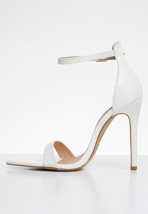 Public Desire - Ace sharp point toe barely there heel - white  