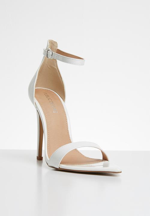 Public Desire - Ace sharp point toe barely there heel - white  
