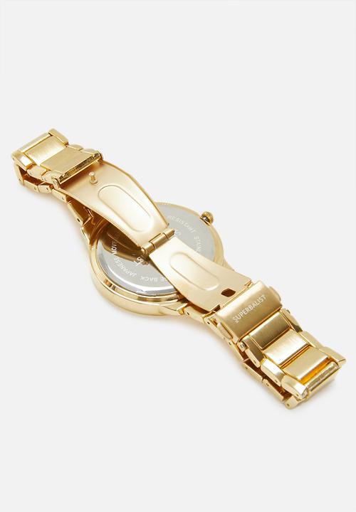 Superbalist - Alan chain strap watch - gold & blue