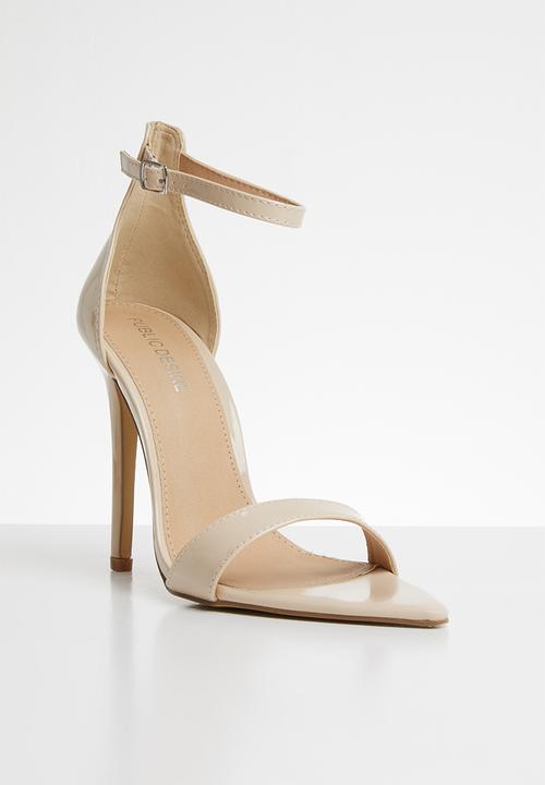 Public Desire - Ace barely there heel - beige 