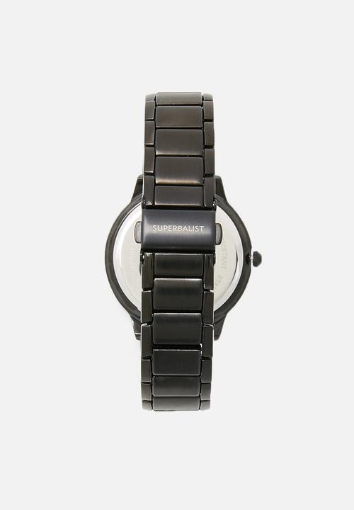 Superbalist - Alan chain strap watch - black