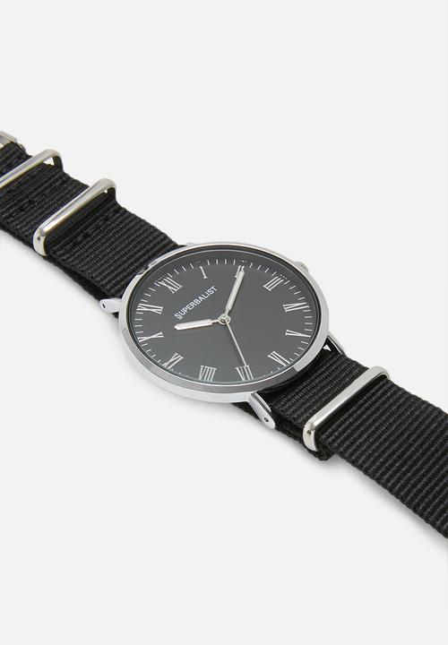 Superbalist - Brett nylon strap watch - black