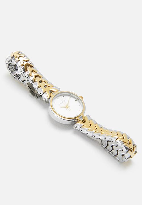 Superbalist - Maya two-tone watch - gold & silver
