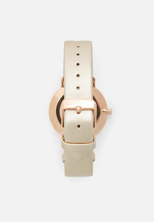 Superbalist - Kelli leather watch - gold & rose gold