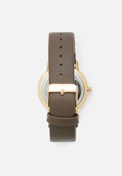 Superbalist - Becky leather watch - brown