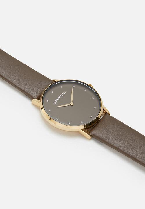 Superbalist - Becky leather watch - brown