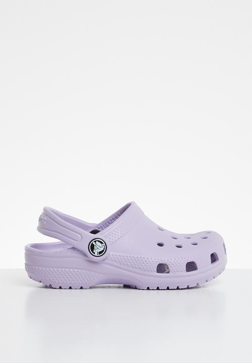 kids purple crocs
