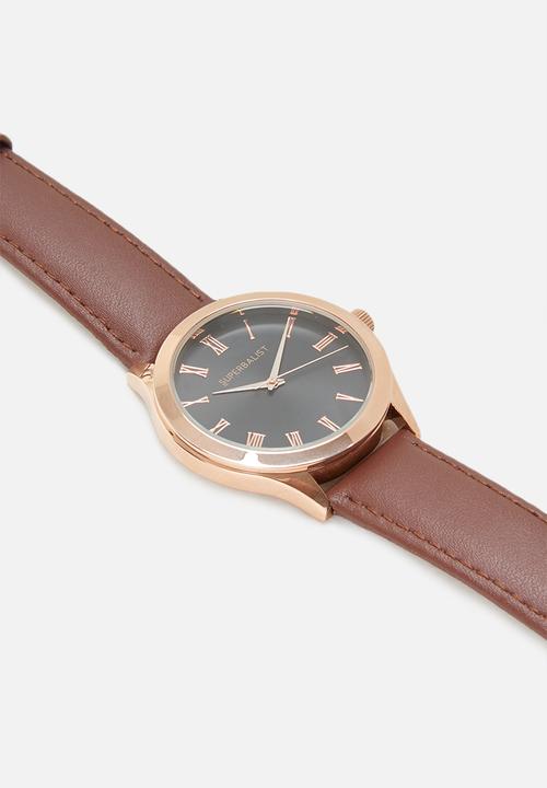 Superbalist - Trace leather strap - brown