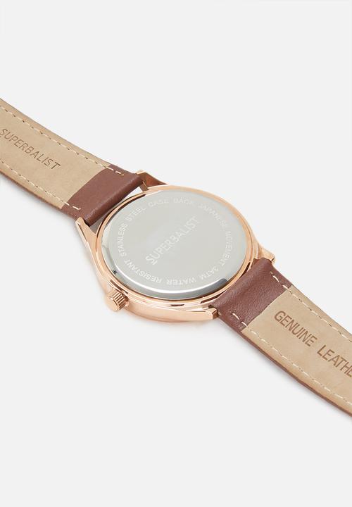 Superbalist - Trace leather strap - brown