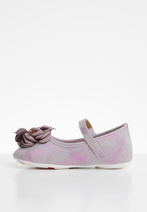 Pop Candy - Flower pumps - purple & silver