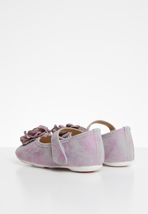 Pop Candy - Flower pumps - purple & silver