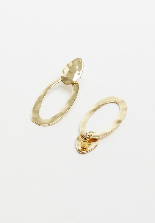 Superbalist - Frida hammered earrings - gold
