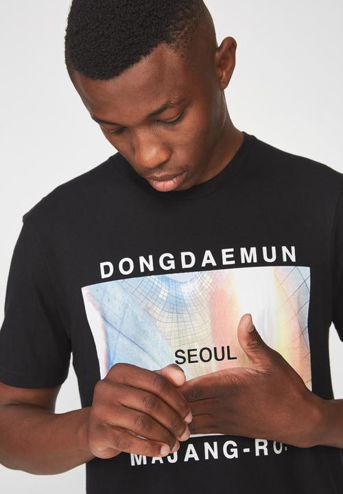 Cotton On - Seoul Tbar tee - black