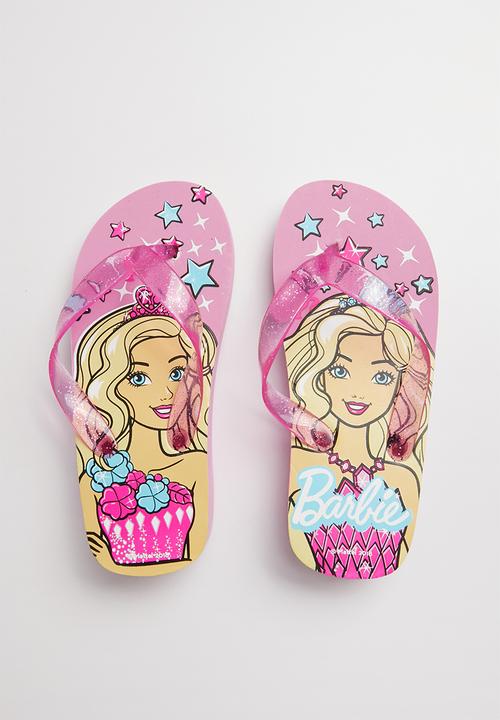 Character Fashion - Barbie wedge flip flops - pink