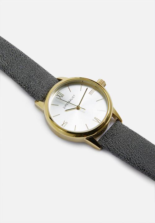 Superbalist - Chrissy marbled leather strap - grey & gold