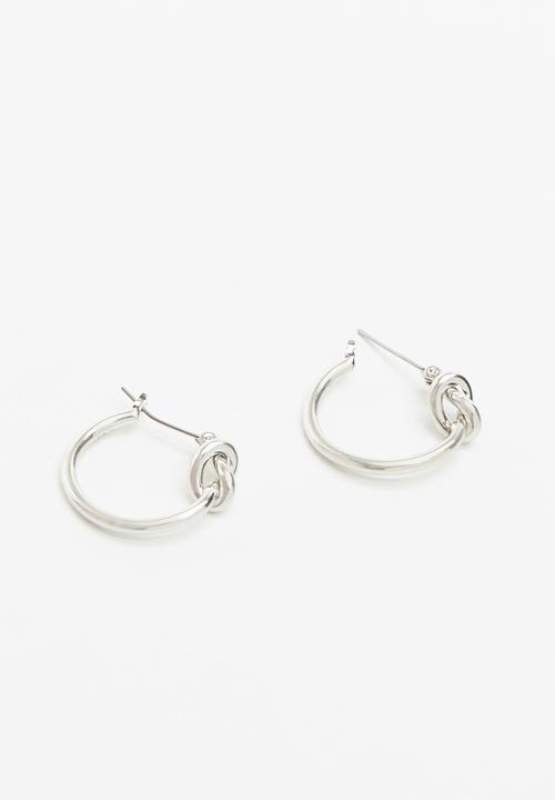 ByCARA - Knot hoops - silver