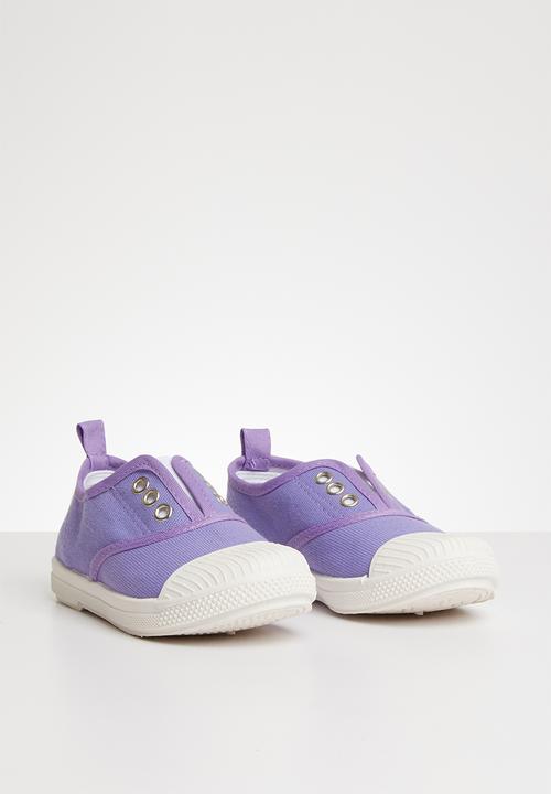 Pop Candy - Canvas slip on - mid purple