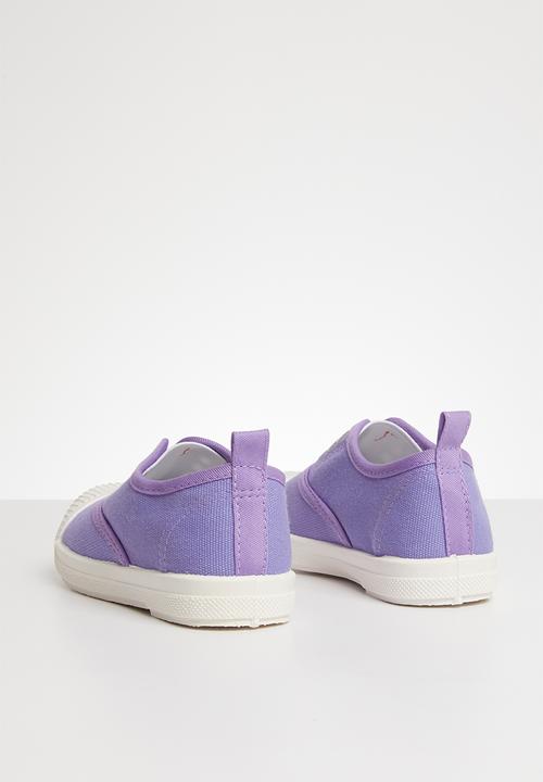 Pop Candy - Canvas slip on - mid purple