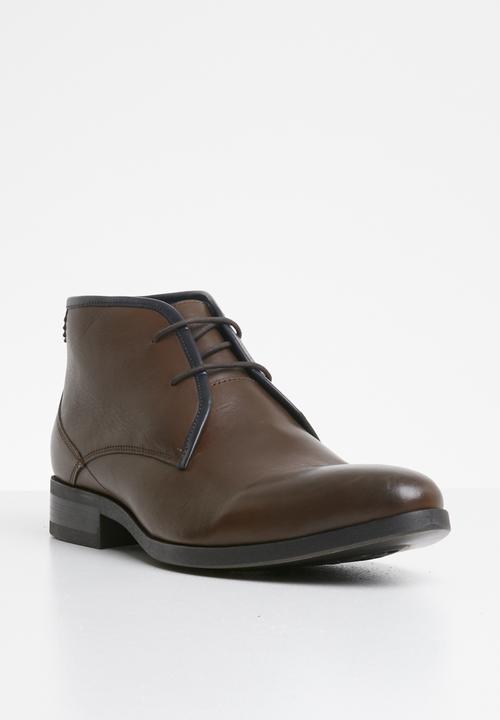 Watson - Rubin lace-up boots - brown & navy
