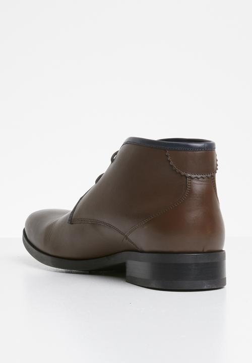 Watson - Rubin lace-up boots - brown & navy