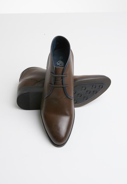 Watson - Rubin lace-up boots - brown & navy