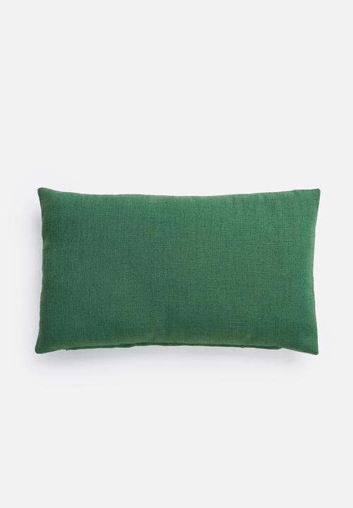 Hertex Haus - Ribbon trim cushion cover - green
