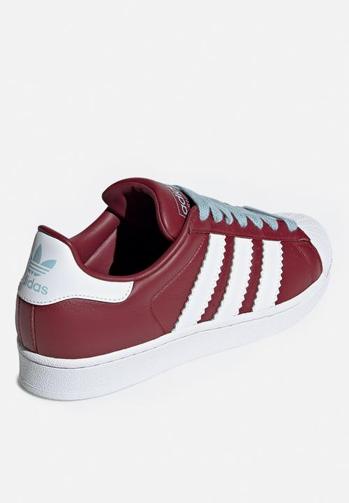adidas Originals - Superstar - collegiate burgundy/white/ash grey