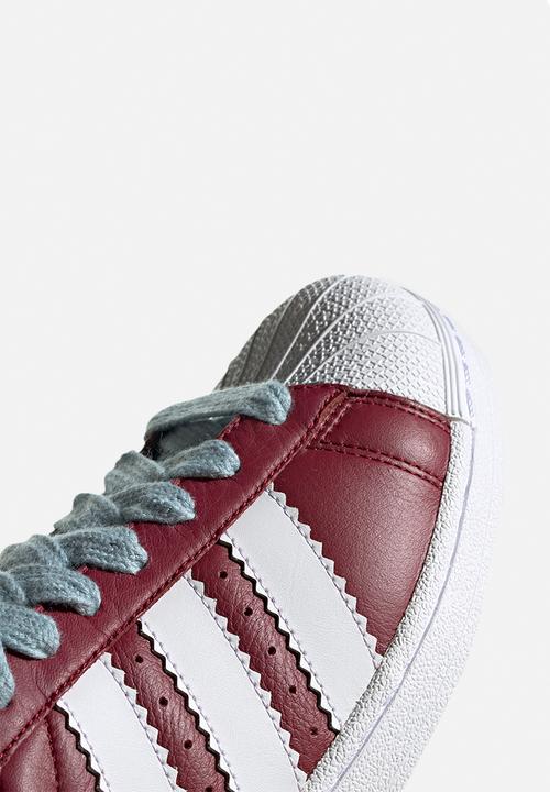 adidas Originals - Superstar - collegiate burgundy/white/ash grey