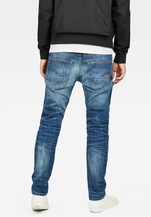 G-STAR - D-Staq 5-pkt Slim Elto superstretch medium indigo aged