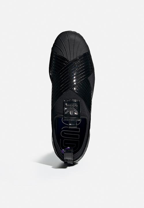 adidas Originals - Superstar Slip On W - black/collegiate purple