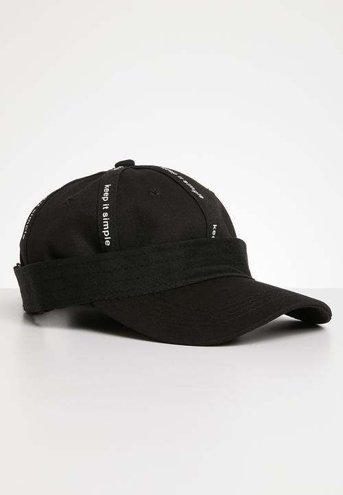 Superbalist - Cam slogan peak cap - black