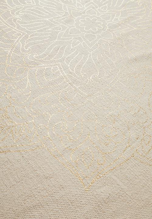 Sixth Floor - Nalani foil printed rug - gold