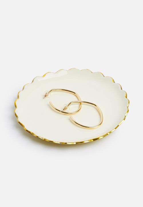 Sixth Floor - Brimley trinket tray - gold
