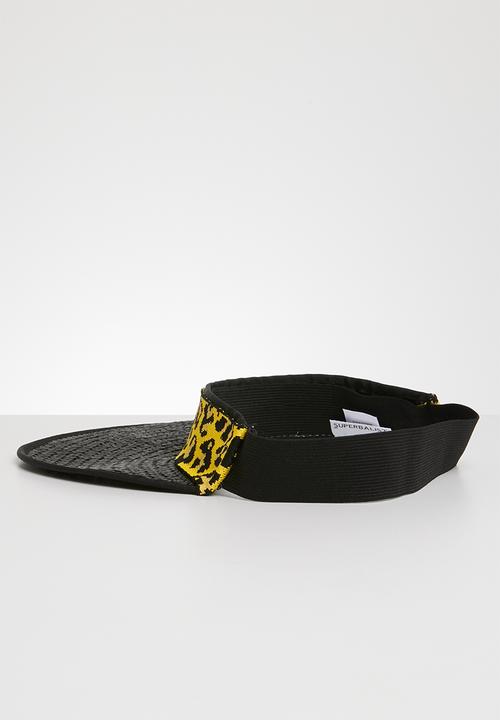 Superbalist - Visor hat - black & yellow