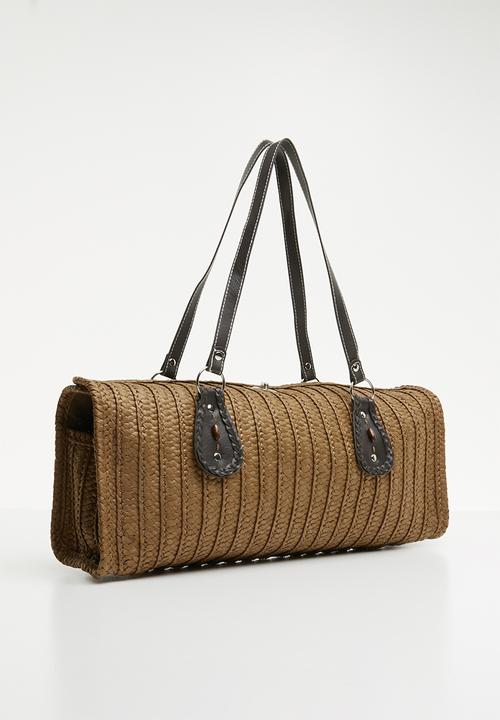 STYLE REPUBLIC - Woven tote bag - brown