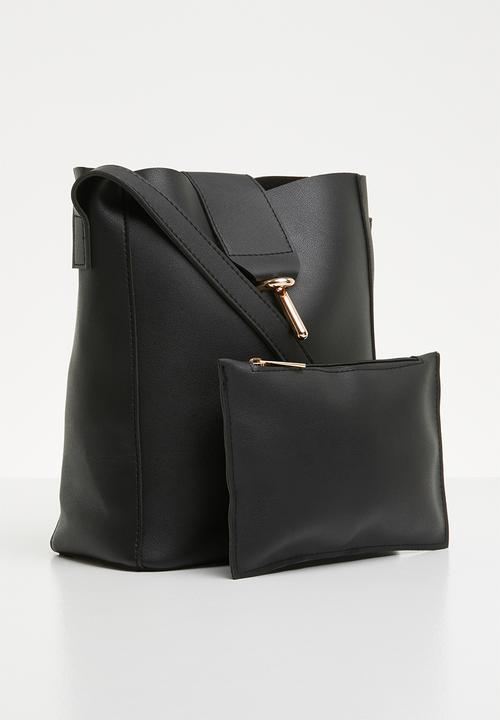 Superbalist - Lesha crossbody bag with clutch - black