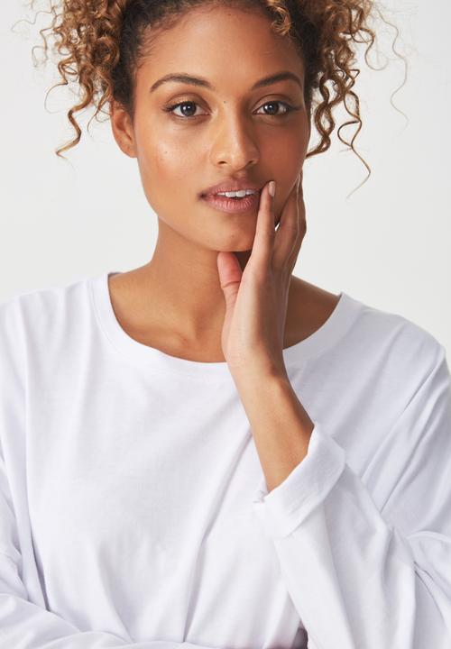 Cotton On - Shelly oversized top - white