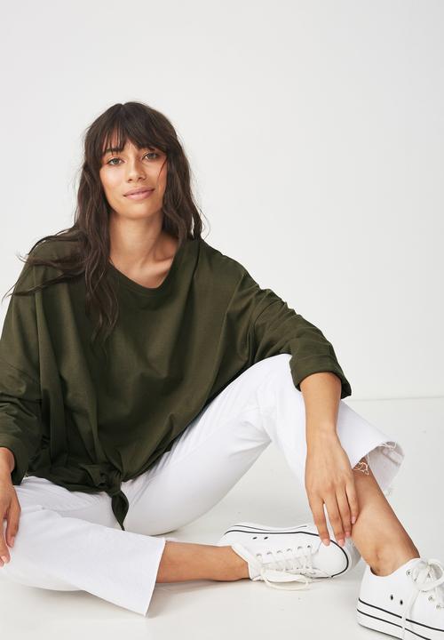 Cotton On - Shelly oversized top - khaki