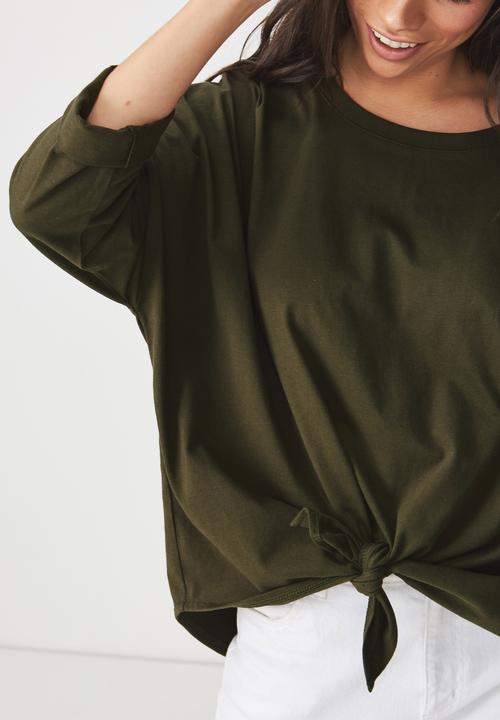 Cotton On - Shelly oversized top - khaki