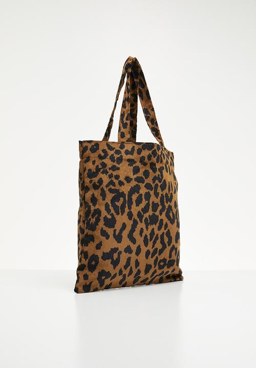 Superbalist - Leopard print shopper bag - brown & black