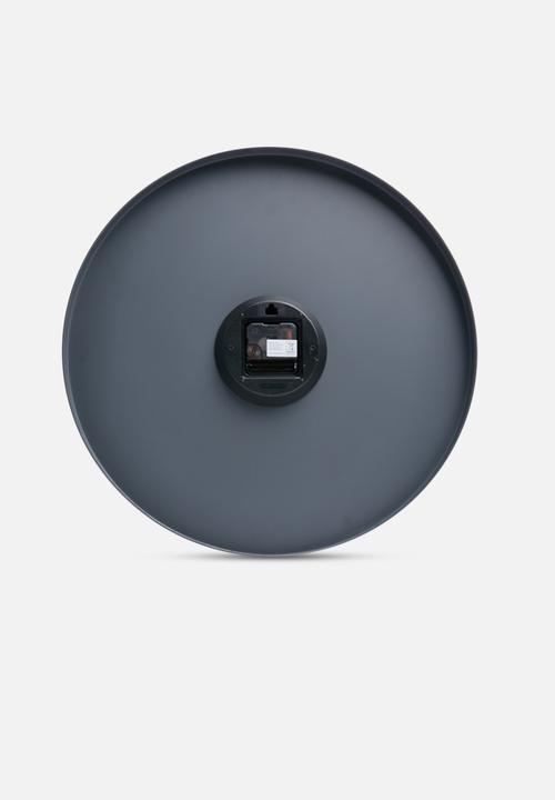 Present Time - Charm wall clock - grey steel
