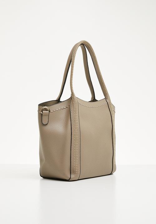 STYLE REPUBLIC - Diamante tote bag - taupe