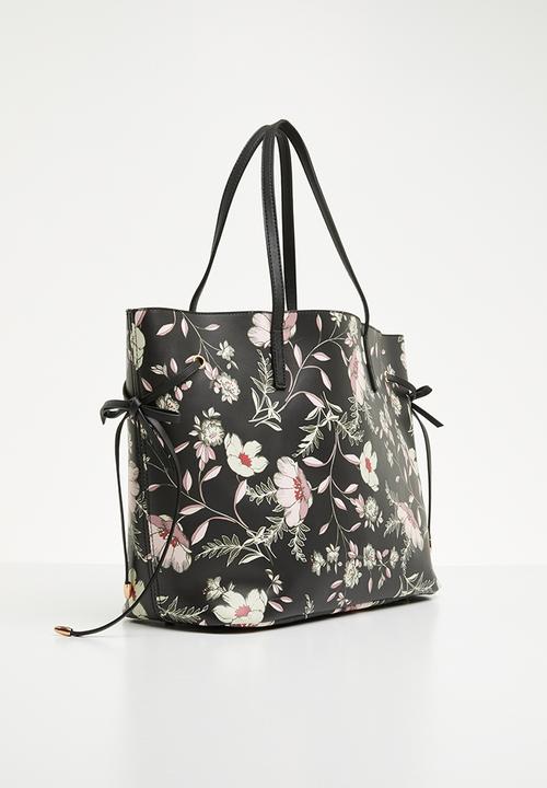 New Look - Floral print tie side tote bag - multi