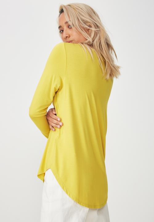 Cotton On - Karly long sleeve top - yellow