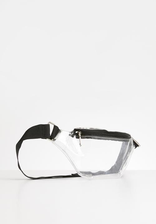 Superbalist - Halle clear waist bag - clear & black