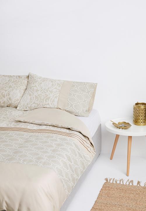 Design Studio - Selbourne jacquard duvet cover set - taupe