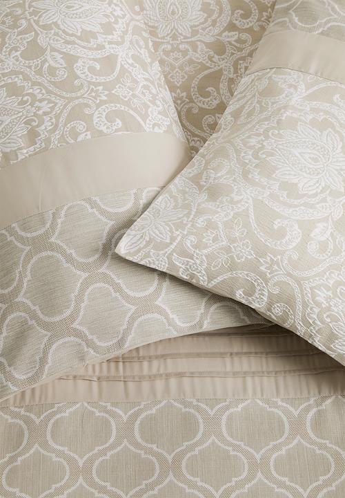 Design Studio - Selbourne jacquard duvet cover set - taupe