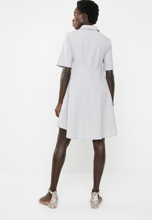 AMANDA LAIRD CHERRY - Zandile curved seam tunic - grey