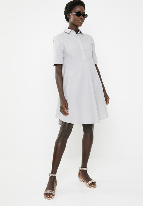 AMANDA LAIRD CHERRY - Zandile curved seam tunic - grey